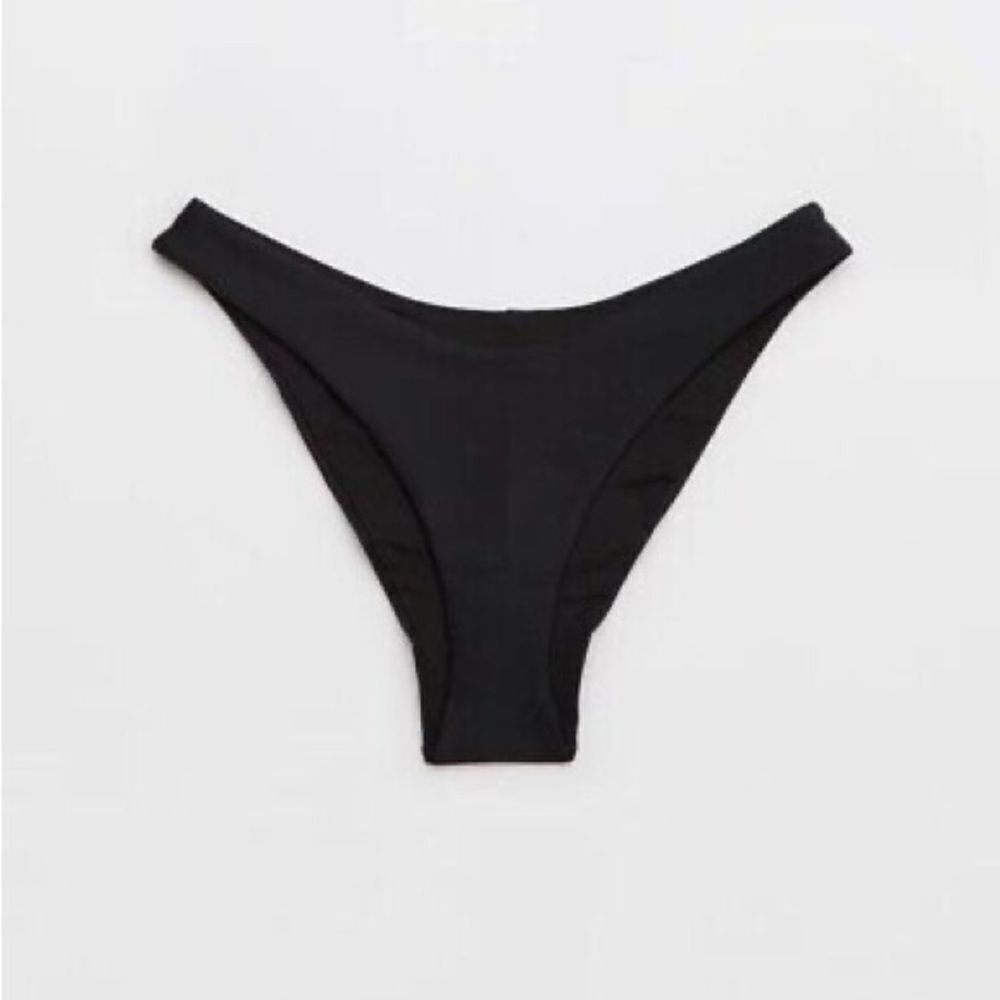 Nwt Aerie Cheekier Black Swim Suite Bottoms Size Xxl Womens